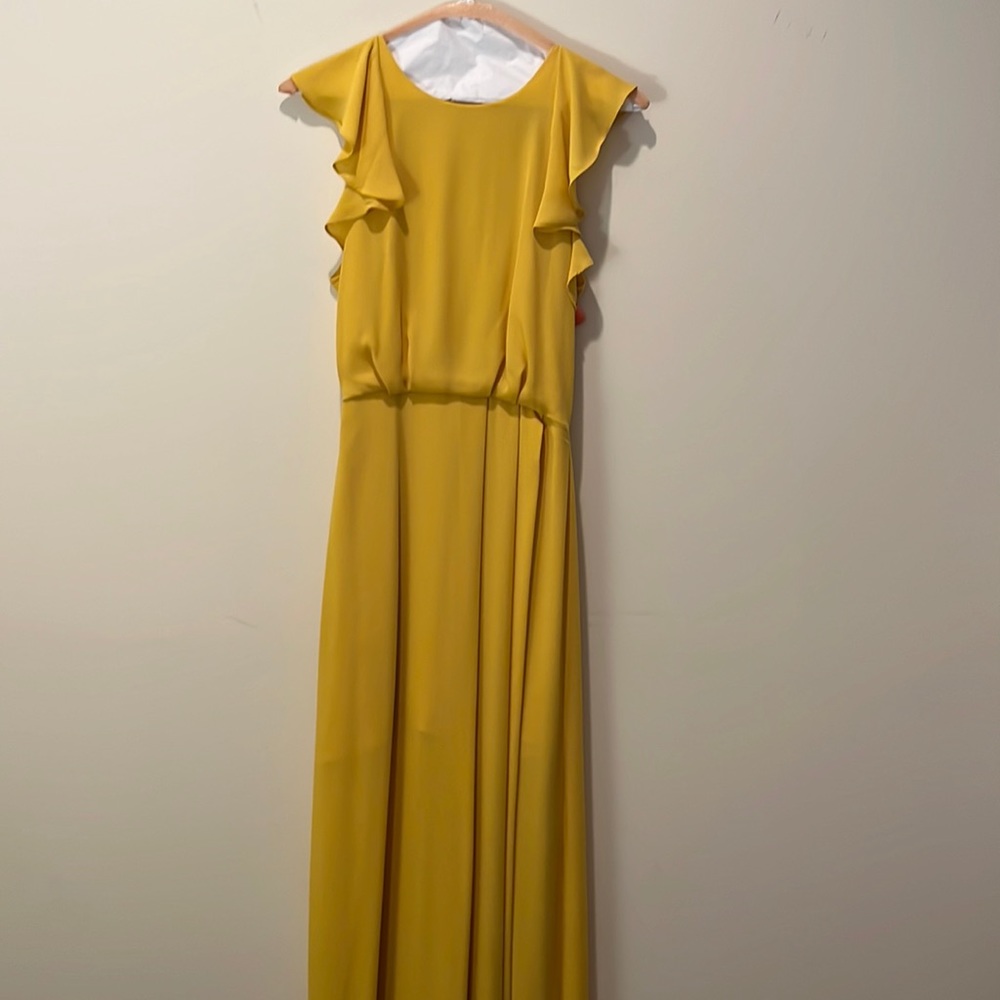 BCBGMAXAZRIA yellow gown